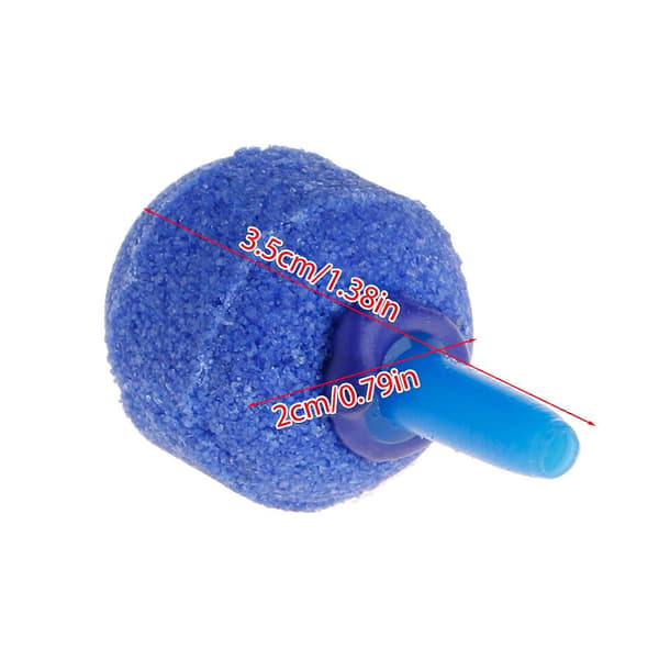 Luftsten Bubbel Diffusor Fisk för Tank Bubblare för Hydroponics Akvarium Fisk för Tank Pump Luftare Diffusorer Kulform Blå