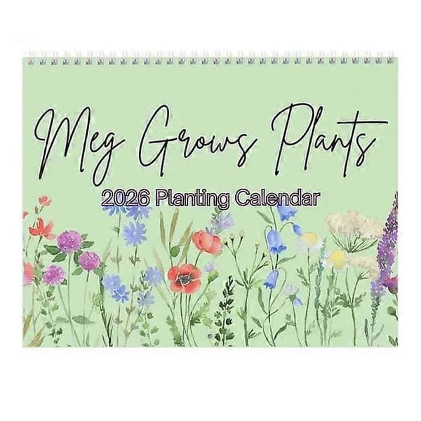 Haveplantekalender, 2026 Plantekalender 1pcs