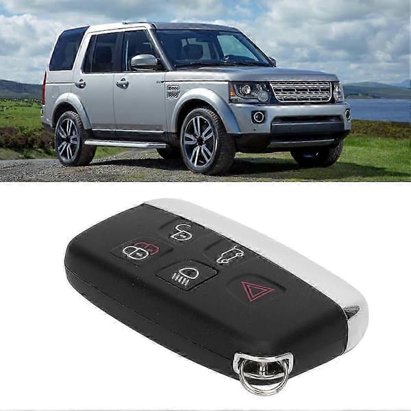 Erstatningsnøkkelhus for Land Rover LR4 5 knapper, blank finish