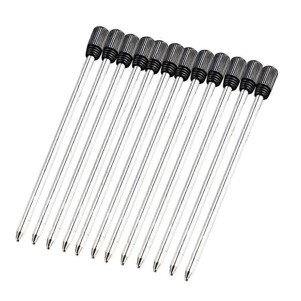 12 stk. kuglepen refills til Cross kuglepenne, fin spids, 7 cm - sort blæk