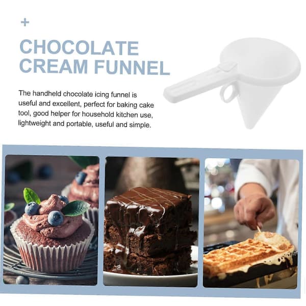 1/2/3 pak bage-dej-portionstragt, håndholdt creme chokolade dispenser til kage muffin DIY 1pcs