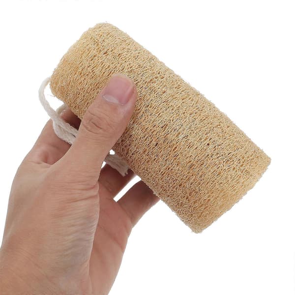 Loofah eksfolierende svamp til badning 3 stk. kropsskrubber til rengøring
