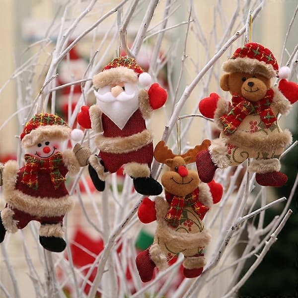 Julemanden 4-delt julepynt sæt julepynt og ornamenter