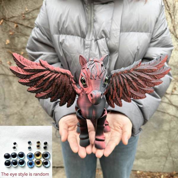 3D-printing, søt Pegasus-dyr dekompresjon, figurtransformasjonsfigur 1