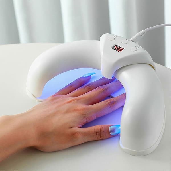 Hurtigtørrende neglelysapparat 30s/60s/90s lampe foldbar LED-tørrer til tånegle fingernegle foldbart neglelysapparat tørrer hurtigtørrende til salon 1pcs