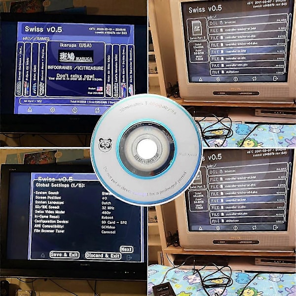 D2sp2 Adapter TF-kortlæserudskiftning til Swiss Boot Disc Mini DVD til Game C