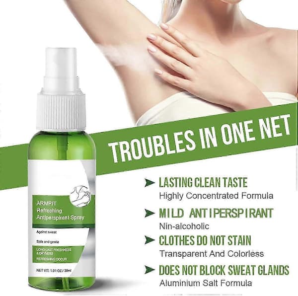 Maksimal styrke antiperspirant spray, stærk deodorant mod overdreven sved