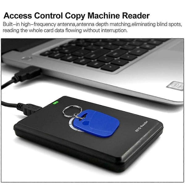 Rfid Nfc Duplicator 125khz Nyckelbricka Kopiator 13.56mhz Krypterad Programmerare Usb Gränssnitt Rfid Smart Ca