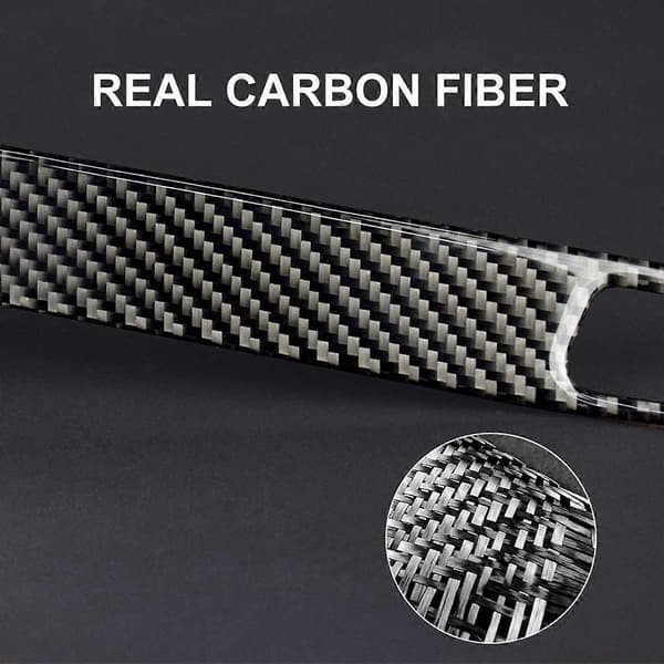 Bil Vannkoppholder Paneldeksel Interiør Trim Dekorasjon Karbonfiber for - 3-serie E90 E92 E93 2