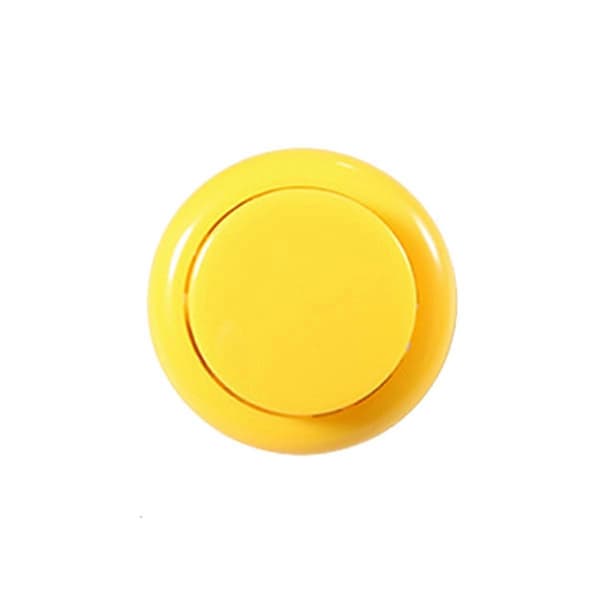 10 st arkadknappar 24 mm responsiva arkadknappar för spelentusiaster gul