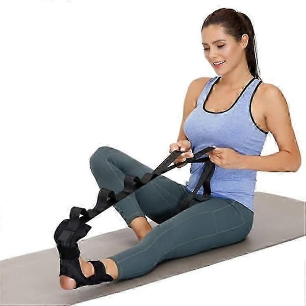 Fotsträckare Yogastretchband, Bensträckare, Hamstringsträckare för Plantar Fasciit, Smärtlindring