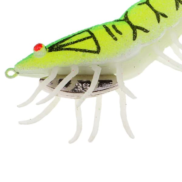 Glow in Dark Squid Jig Hooks Rejefiskelokker med Lysende Blødt Ben 01