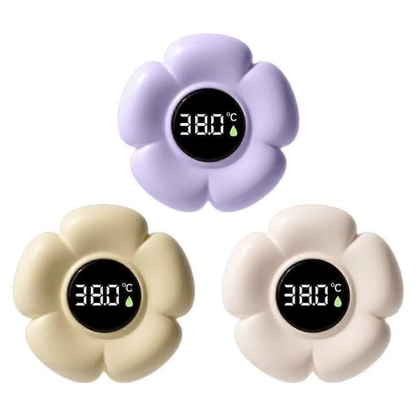Baby Sikkerhet Digitalt Badetermometer med Digital Skjerm, Blomsterformet Termometer White