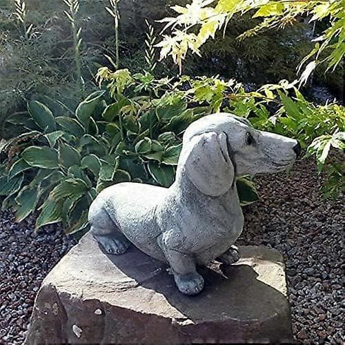 Dachshund hundeskulptur i harpiks Hagepynt Utendørs dyr