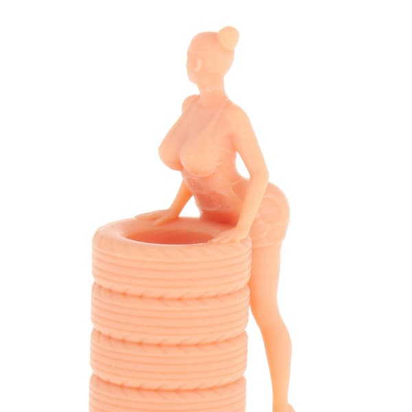 1:64 Skala DIY Maleri Karakterer Små Figur Mennesker Gade Layout Diorama C