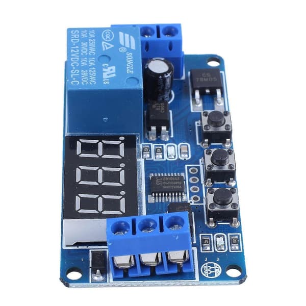 Automation DC 12V LED Display Digital Forsinkelsestimer Kontrol Switch Relæ Modul