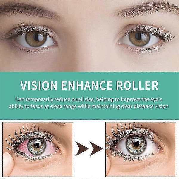1-3 stk. Vision Enhancer øyerulle massasje lindrer øyebelastning og forbedrer synet øyepleierulle 1pc