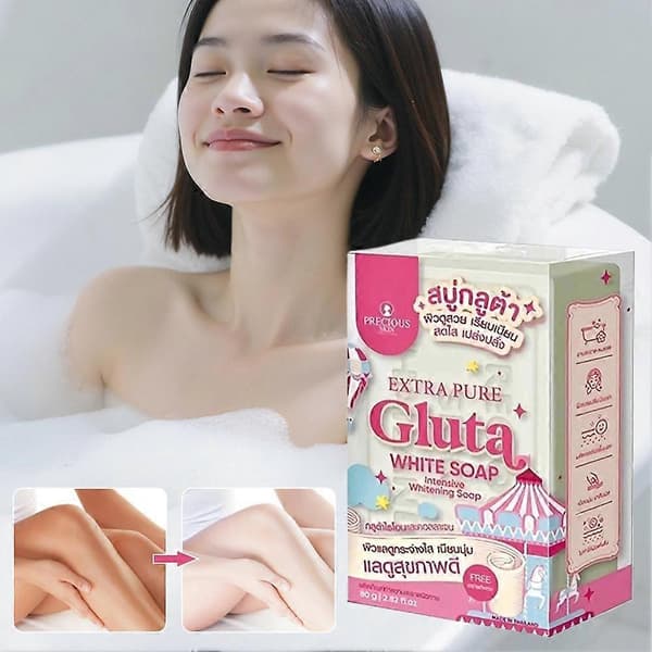 Extra Pure Gluta White Tvål Kroppsvård Kroppstvätt Glutation Komfort Hud