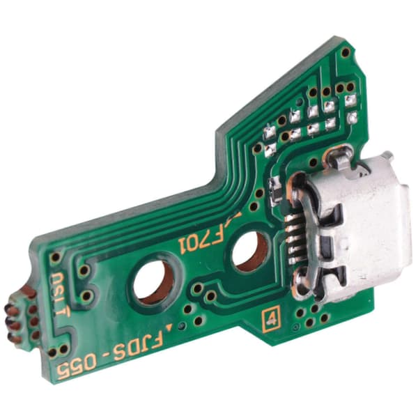 USB-opladningsportkort til -055 PS4-controller med 12-benet flekskabel