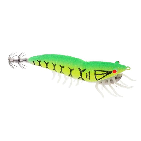 Glow in Dark Squid Jig Hooks Rejefiskelokker med Lysende Blødt Ben 01
