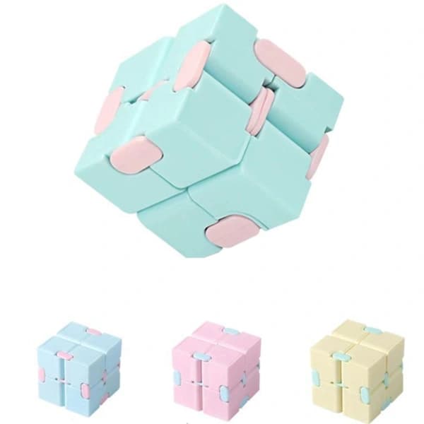 Fidget Toys infinity cube Antistress Blå Blå