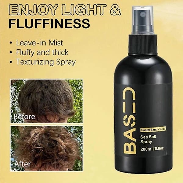 Baserad på havssaltspray stylingmousse och leave-in balsam, 200ml