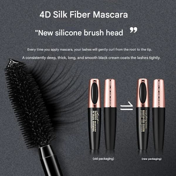 McAfee 4D Volumizing Mascara: Vandfast, Volumengivende, Krøllende, Forlængende, Smudsfri
