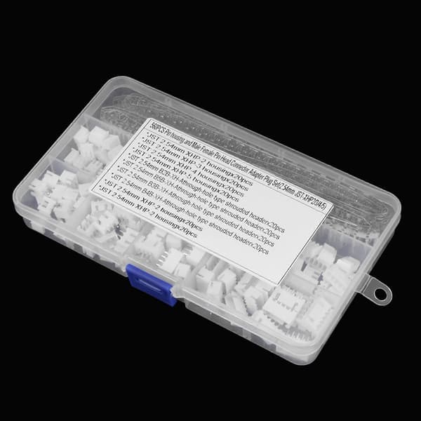 560PC 2,54 mm JST- 2/3/4/5-benet hus med 2,54 mm JST XH han/hun benheader-sæt