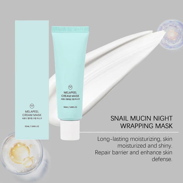 Peel Off Kremmaske, Krem-til-klar Maske for Lysere, Forbedret Elastisitet for Kvinner, 50ml
