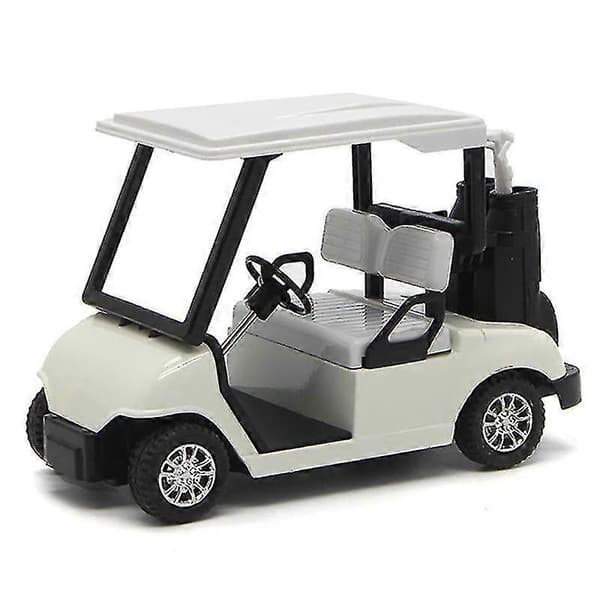 Golfvogn Model Legeringsmodel Super Pullback Funktion Sød Type, Hvid, 12*7.5*5.5cm Shibaod