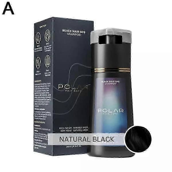 Polar Hårfärgningsschampo, Polar Hårvård, Hårvårdsschampo 200ml Black