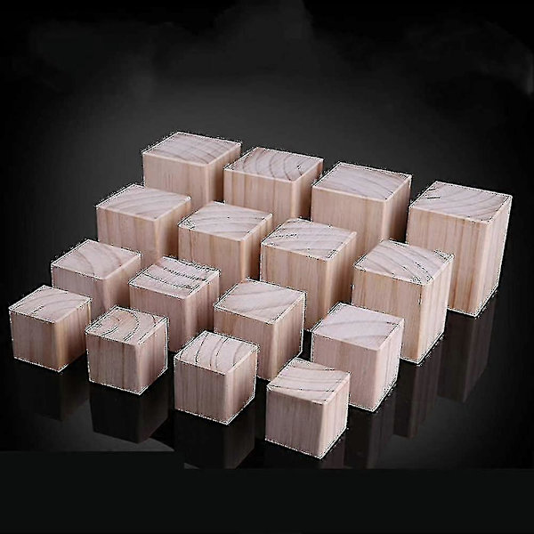 Sæt med 4 møbelben træ hjem møbelben møbelfødder seng forhøjelse 5x5x8cm
