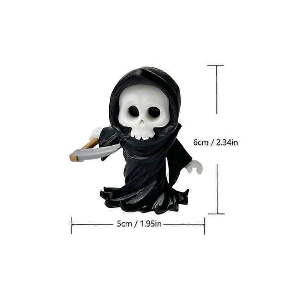 Rörlig lie Döden Figur Halloween Dekoration Lie Döden
