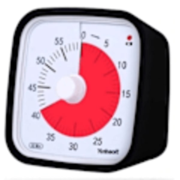 Visuel Timer 60min - klasseværelse skole til børn sort