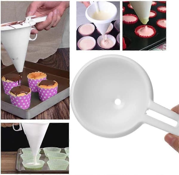 1/2/3 pak bage-dej-portionstragt, håndholdt creme chokolade dispenser til kage muffin DIY 1pcs