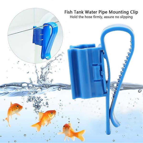 2-pack justerbara akvariemonteringsklämmor, slangklämmor och plastslangfästen