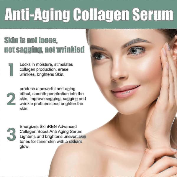 Ny model Eelhoe Collagen Anti-aging Serum Lysner fine linjer og rynker Nærende