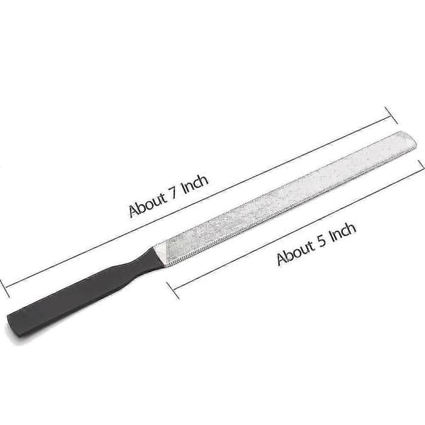 Neglefil i rustfrit stål 4 sider 7 tommer lang
