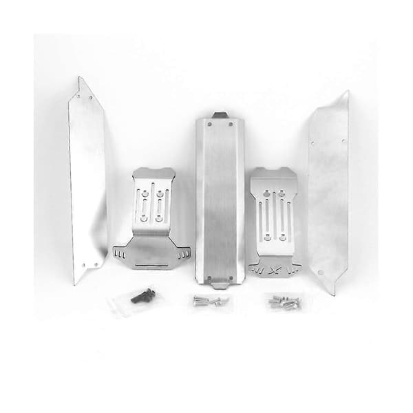 Til 1/10 V2.0 Udvidet Rustfrit Stål Opgraderinger Chassis Armor Armor Forsvar