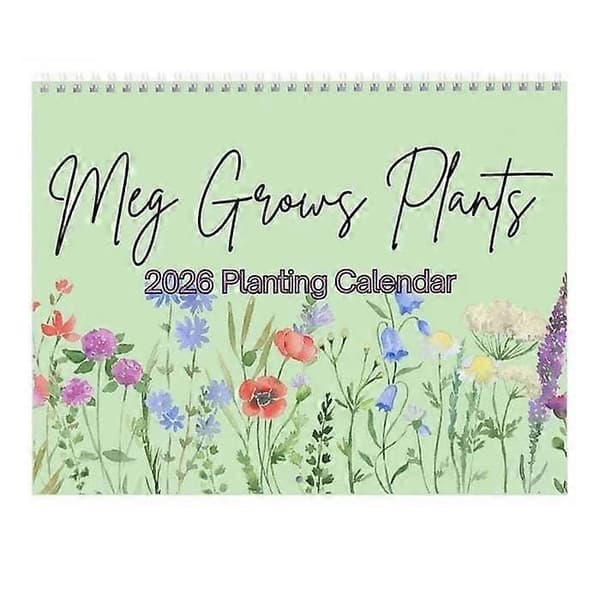 Hageplantingskalender, 2026 Plantingskalender 1pcs