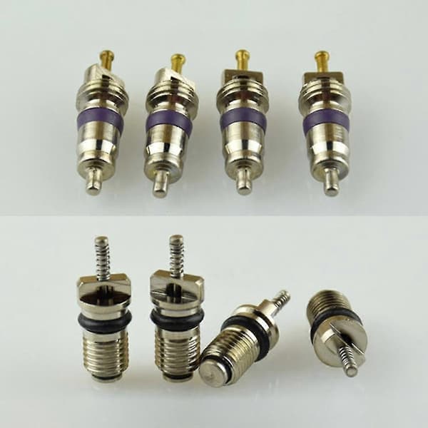 134 st A/C Schrader-ventil R12- R134a kit Luftkonditionering Schrader-ventilkärnor Auto kylning Schrader-ventilkärnor
