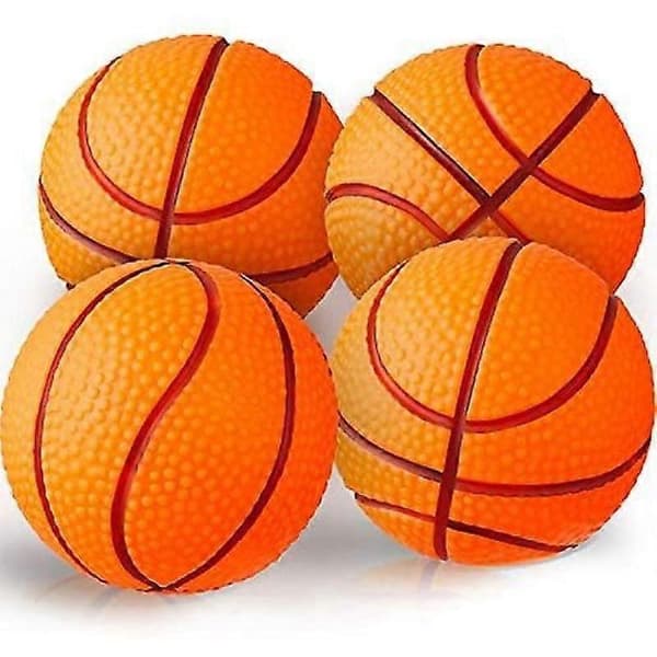 Luxora 4-pack basketbollar hundleksak hundtuggbasketboll studsande hundboll