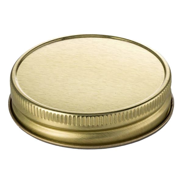 24-pack Mason Jar-lock Vanlig Mun Läcksäker Säker Mason Förvaring Solida Lock (Guld)
