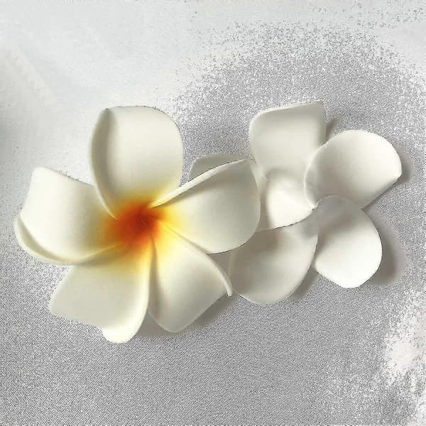 20 stk. vandflydende frangipani til poolindretning (hvid)