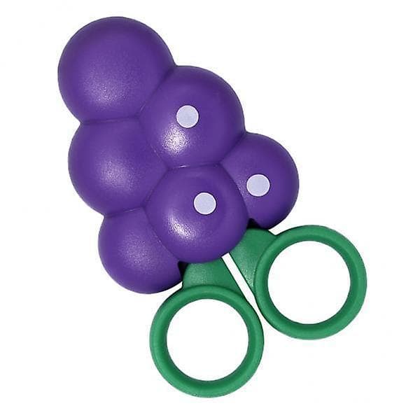 2x runde sikkerhetssakser med frukformet magnetholder, drue