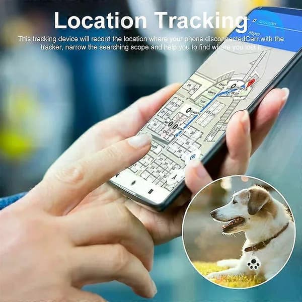 Bluetooth anti-tabsenhed, locator, nøglering, smart GPS-tracker til ældre, børn og kæledyr. White