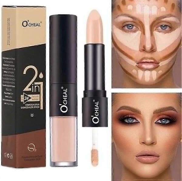 Concealer Flytende Dobbelthodet Konturstift 3D Ansiktslysende Utheving SAVE THE DENT
