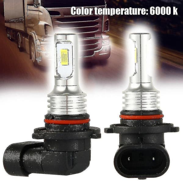 9005 Hb3 LED-frontlyspærersett Høylys 35w 4000lm 6000k Hvit