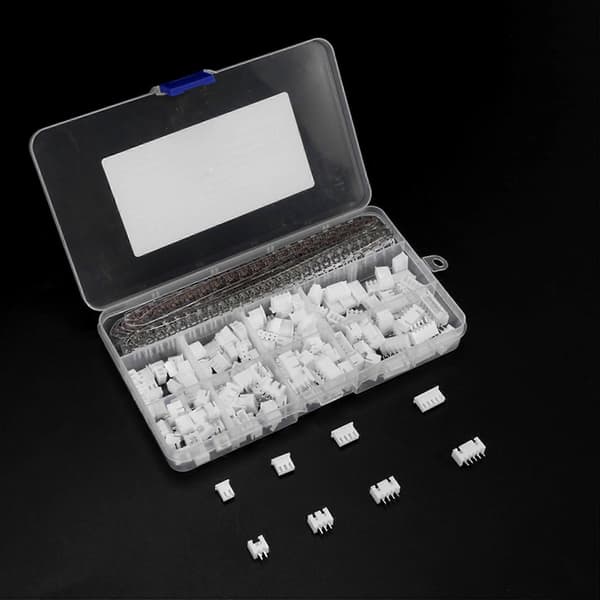 560PC 2,54 mm JST- 2/3/4/5-benet hus med 2,54 mm JST XH han/hun benheader-sæt