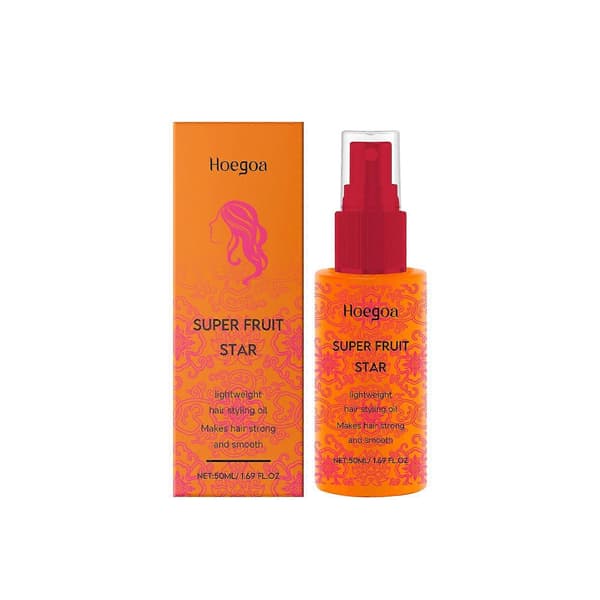 Superfruit Star Lett Hårstylingolje, Sterkt og Glatt Hår, Nærende, Passer for Alle Hårtyper, 50ML 2PCS